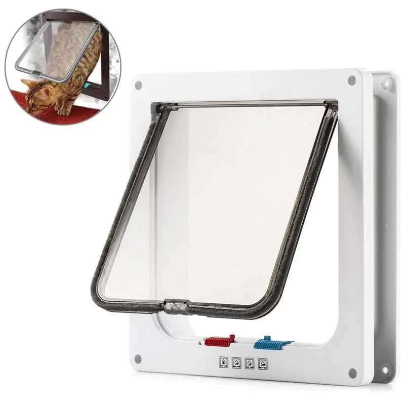 Locking Pet Door Smart Switches Keep The House Door Cat Puppy Dog