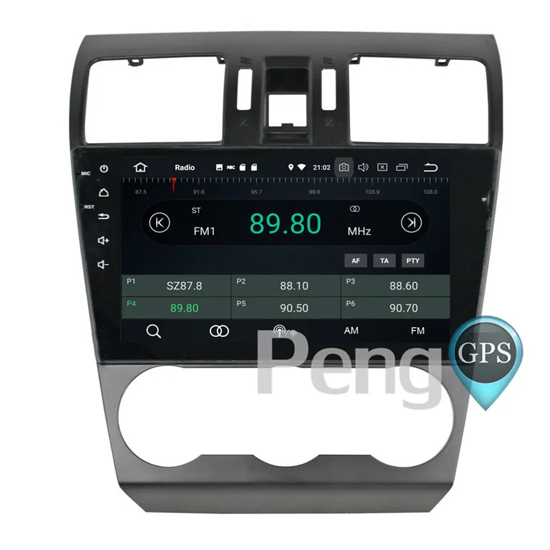 Discount 4G+32G Octa Core 2 Din Stereo Android 8.0 Car Radio for Subaru Forester 2013 2014 2015  GPS Navigation CD DVD Player Bluetooth 6