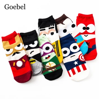 

Fashion Cartoon Men's Socks Casual Invisible Man Boat Socks Summer Breathable Male Cotton Socks 5Pairs/lot=10pieces