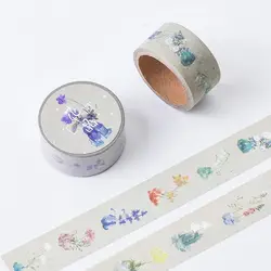 20 мм Широкий цветы васи лента клейкая лента DIY Скрапбукинг Стикеры Label клейкой ленты