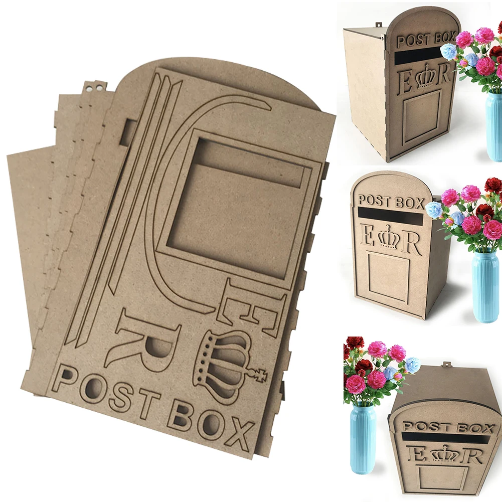 

Square Gift Wooden Storage With Lock DIY Decoration Wedding Supplies Keys Money Case Anniversary Card Box Party Envelopes