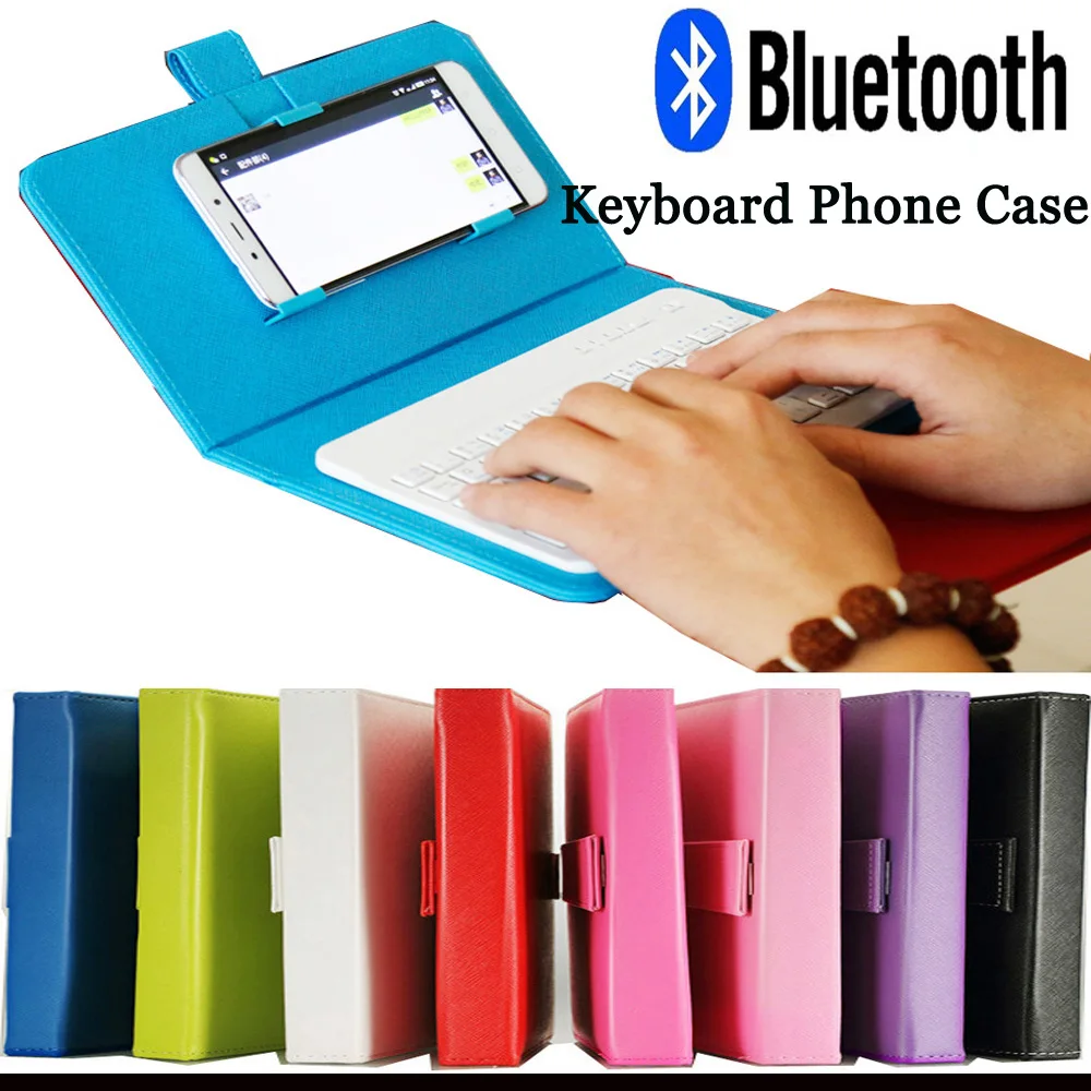 Phone Case With Bluetooth Wireless Mini Keyboard For Universal Iphone 6 Android Tablet Mobile Phone Cover