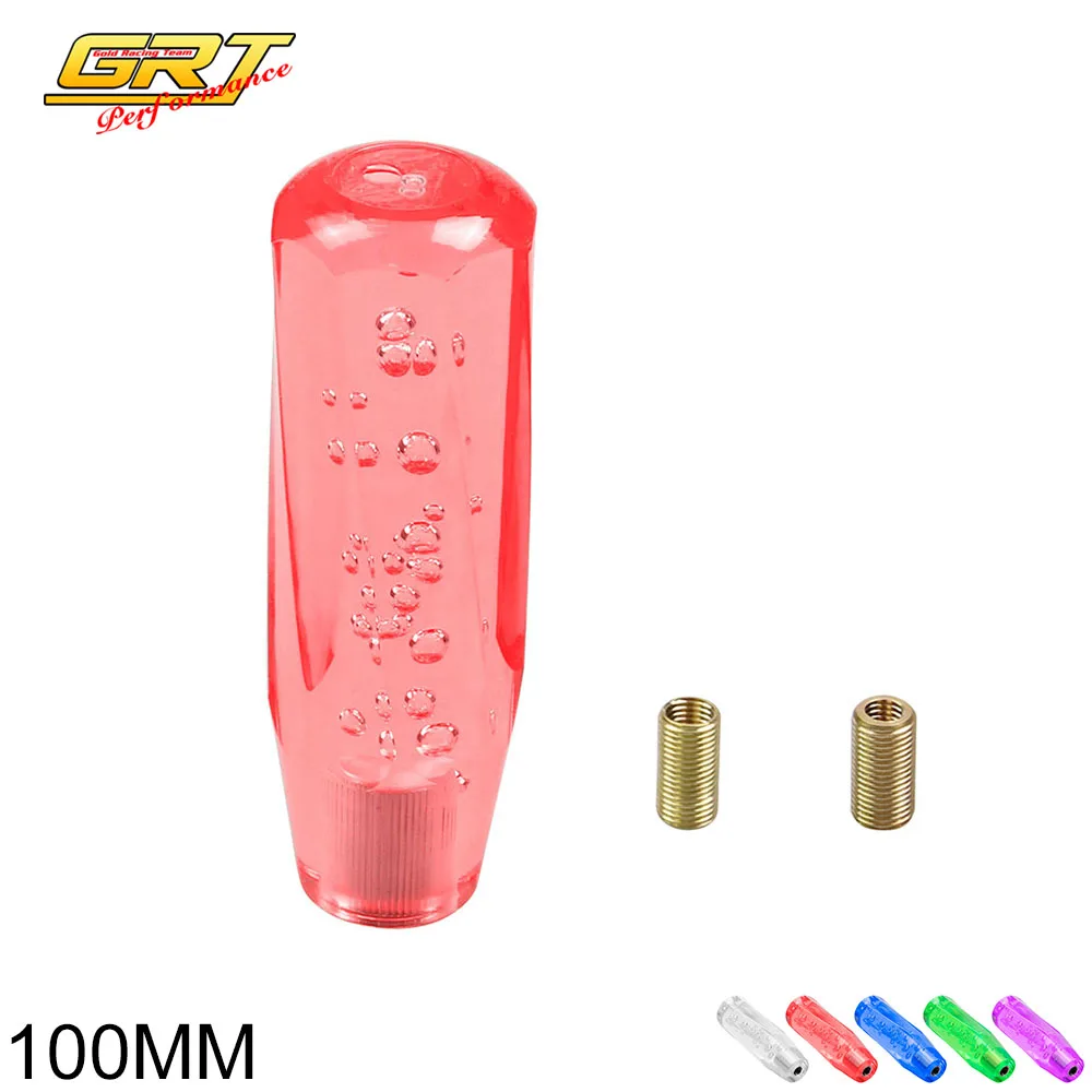 GRT 10cm Bubble Crystal Gear Knob Shift Knob Shift Lever Knob With 2
