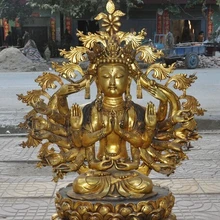 Bi003628 3" Тибет Буддизм Бронзовый Свинка Квази-выше Bulmo кван-инь Бодхисаттва статуя