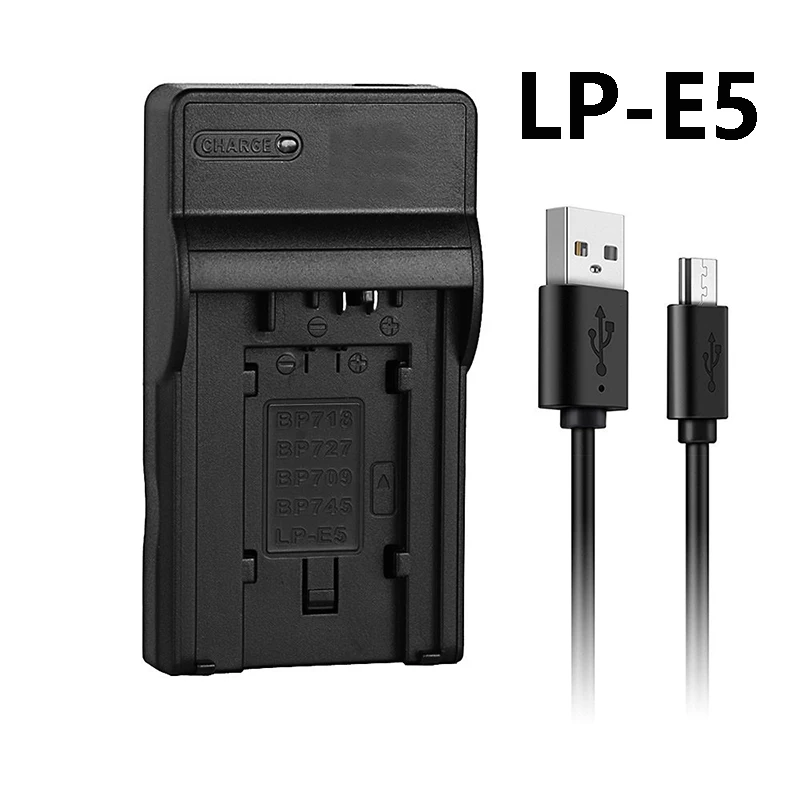 USB аккумулятор Зарядное устройство для Canon LC-E5E LC-E6E LC-E8E LC-E10E LC-E12E LC-E17 батарея Зарядное устройство - Цвет: LP-E5