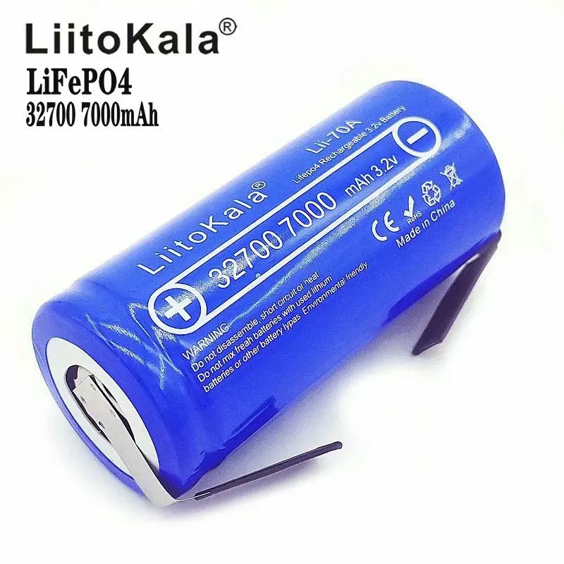 Li70A 32700 lifepo4 3,2 v 7000 mah 33A 55A паяльная лента для электрического велосипеда на батарейках отвертка никелевые листы DIY