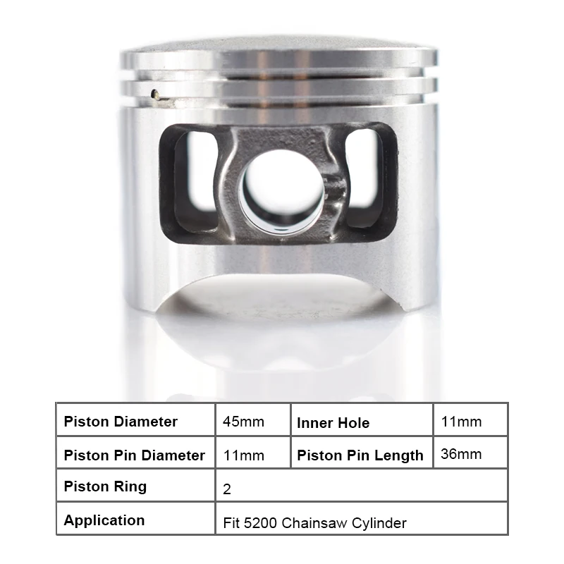 1 комплект 5200 52CC поршень цепной пилы кольцо булавки комплект 45 мм поршень цепной пилы Набор
