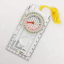 Компас навигационная карта для чтения на открытом воздухе портативная походная линейка лупа для карты заполненный жидкостью компас для альпинизма