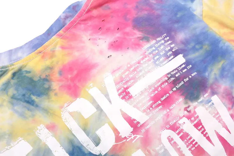 Tie Dye Ripped Holes Destroyed Tshirts 6