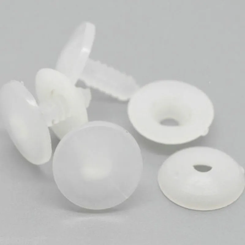 

50PCS(25sets) Size20x20mm 15x15mm White Plastic Doll Joints Dolls Accessories For Toys Teddy Bear Making DIY Crafts