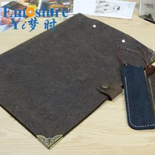 Горячая Высокое качество коровья кожа папка клип файл Высокое качество кожа файл папка сумка Папка сумка ноутбук сумка F001