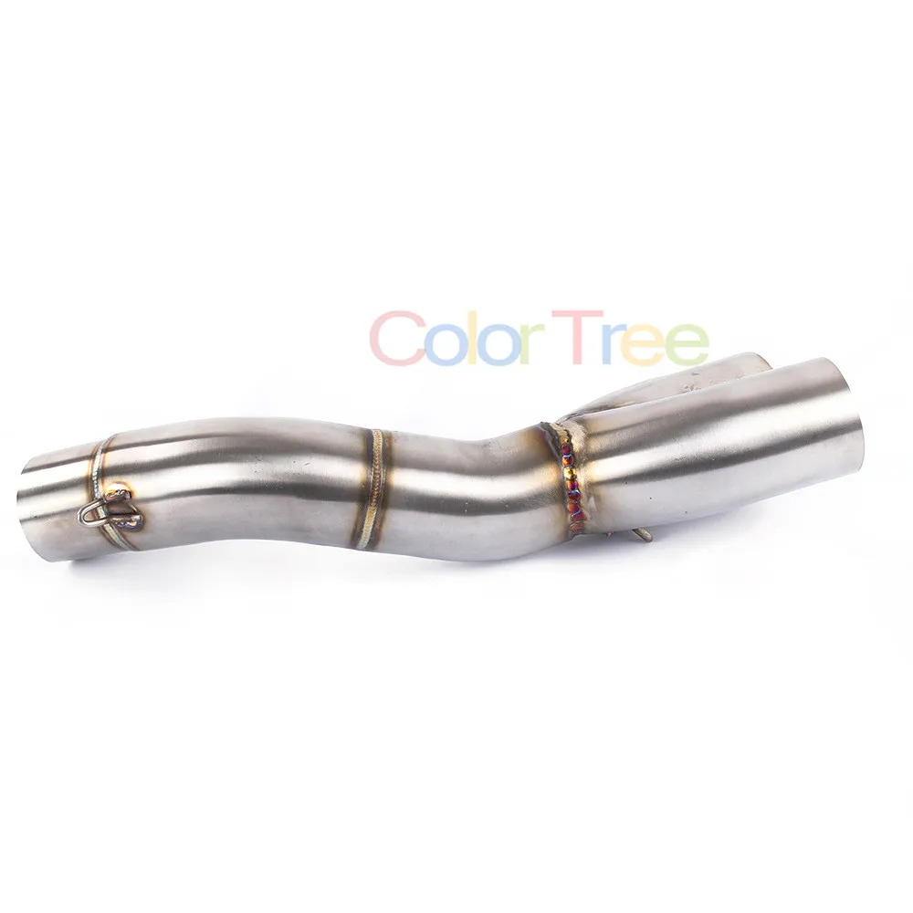 

Exhaust Mid Link Connect Modified Pipe Tube Universal Muffler Mid Pipe For DUCATI scramber