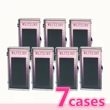 WSJTZJRY 7 чехлов набор, 16 рядов высококачественный норковый наращивание ресниц, индивидуальные ресницы, натуральные ресницы, Поддельные Накладные ресницы