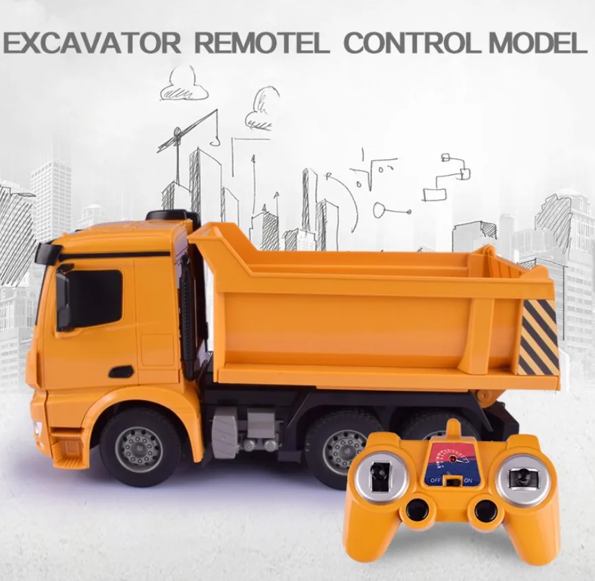 2 4G 6CH Rc грузовик Реалистичная машина игрушки пульт дистанционного управления