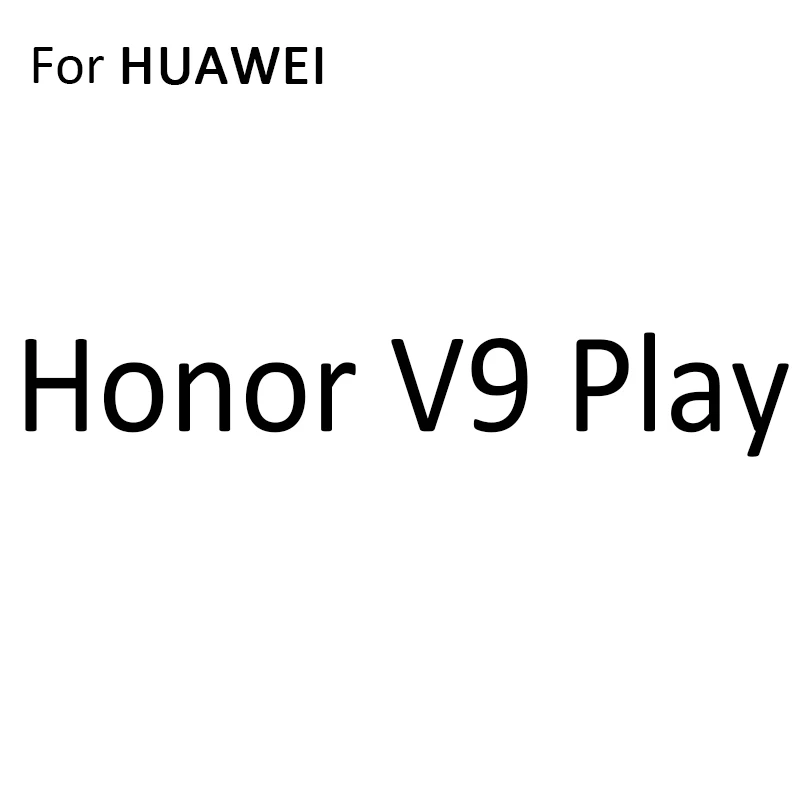 Прозрачный силиконовый чехол для телефона с полным покрытием для HuaWei Honor 9X V9 8A 8C 8X8 S фотоаппаратов моментальной печати 7S 7A 7X 7C 7 6A 6C 6X6 8 Pro Max играть 3 3e глобальной ТПУ чехол - Цвет: For Honor V9 Play