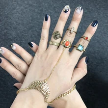 

MQ Vintage Carved Rings 6pcs/Set New Fashion Boho Unique Charm Bangle Knuckle Ring Set for Woman Fashion Statement Jewelry Gift