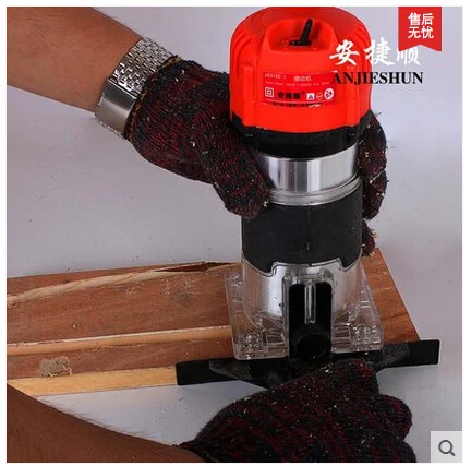 

Genuine 650W Power Tools Trimmer Woodworking slot machines Engraving Machine Woodworking Tools + 12pcs Milling