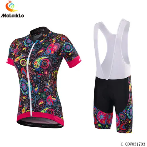 Malciklo Pro Team велосипедная майка женская Майо Ropa Ciclismo Mujer велосипедная летняя одежда велосипедная одежда облегающий костюм - Цвет: Jersey and BIB Pants