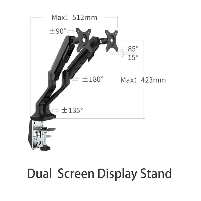 Xiaomi Mijia Loctek Многофункциональный пневматический пружинный Дисплей Кронштейн 360 ° Свободный поворот стенд для офисных работников