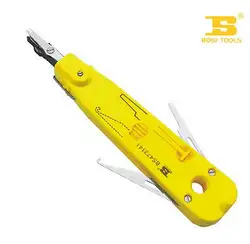 Удар Подпушка инструмент с желтой пластизольные ручка для телефонного терминала