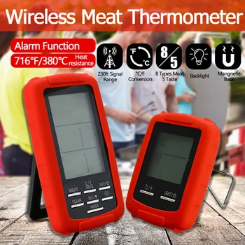 

Wireless Digital BBQ Thermometer Barbecue Probe Food Cooking Timer Oven Meat Grill Thermometer Kitchen Tool LCD Display