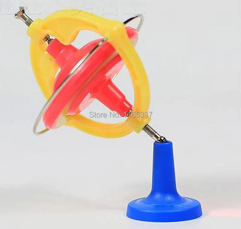Free ship 4pc teenage children kids scientific science educational models experimental toys materials magic spinning gyroscope