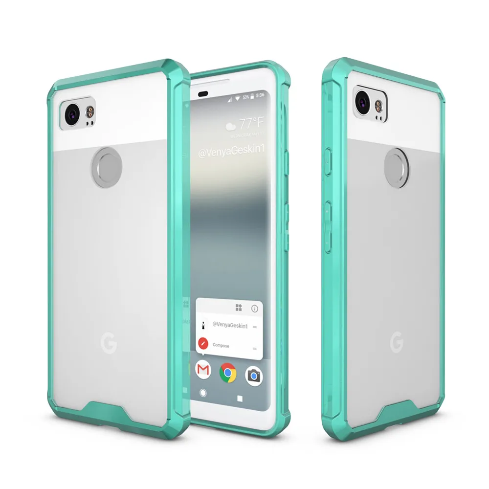 

360 Full Protection Shockproof Rugged Bumper Transparent Back Cover Armor Case for Google Pixel 2 XL Pixel 3 XL Back Cover Case