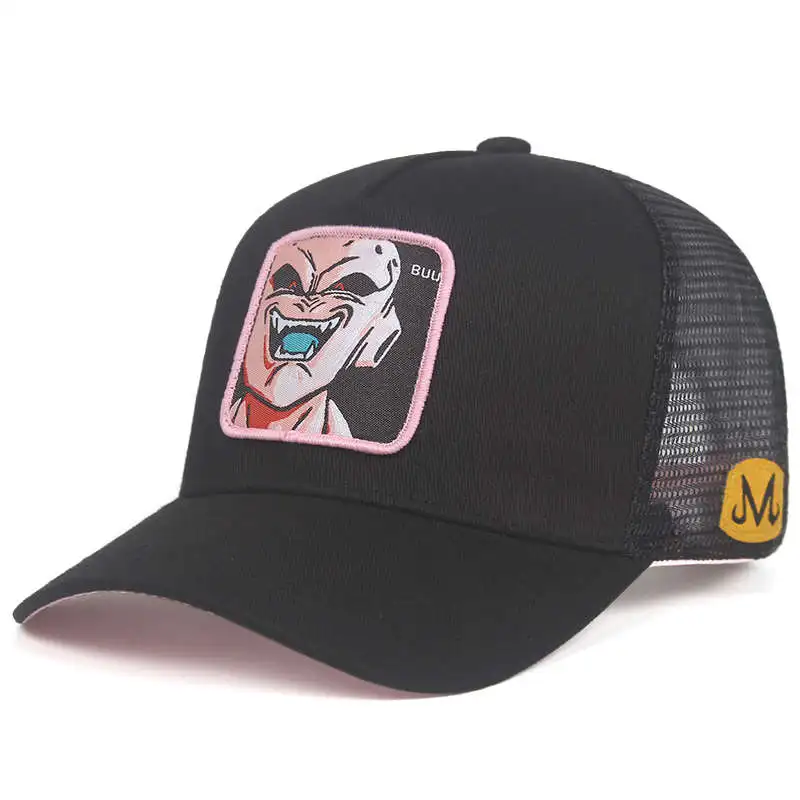 Бренд MAJIN VEGETA Dragon Ball Snapback Кепка хлопковая бейсбольная кепка для мужчин и женщин хип-хоп папа шляпа Дальнобойщик сетчатая шапка дропшиппинг - Цвет: BUU