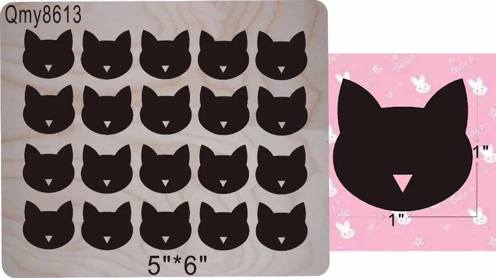 

cat head new wooden mould cutting dies for scrapbooking Thickness-15.8mm