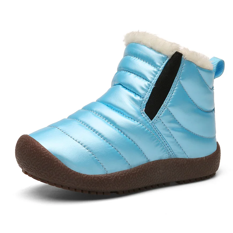 SKHEK/зимние резиновые детские ботинки; Новинка года; модная детская обувь для девочек и мальчиков; кроссовки; Sapato Infantil; детские ботинки - Цвет: Синий