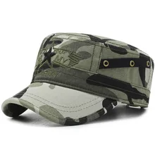SQTEIO летняя камуфляжная армейская кепка газетчика мужские шляпы с плоским верхом военная шляпа для женщин