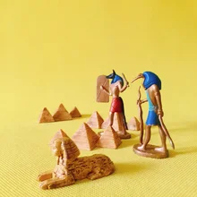sale~1 pcs Egypt Luna/pyramid/doll house//miniatures/cute/fairy garden gnome/moss terrarium decor/table decor/figurine/statue
