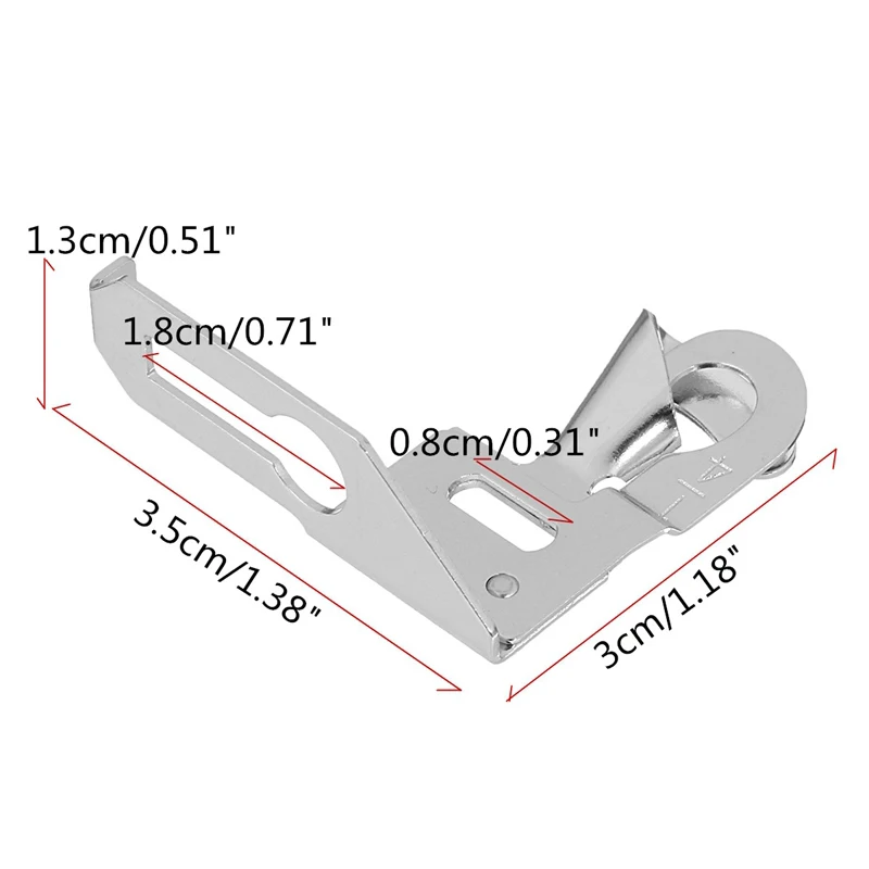 Домашняя швейная машина прижимная лапка 1/" ОБЖИМНАЯ лапка 6 мм свернутый подол прижимная лапка держатель быстрая замена