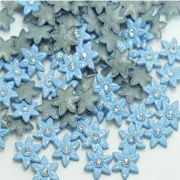 

SINUAN Rivets For Clothes Hot-Fix Stud Spikes 10Mm Metal Rivets Flower Rhinestone Spikes Painted Close-End For Decoration Cloth