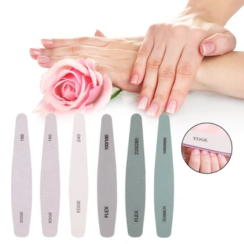 

6pcs/lot Nail Files Nail Manicure Kit Brush Buffer Grit Sand Nail Art Accessories Sanding UV Gel Polish Files Tools