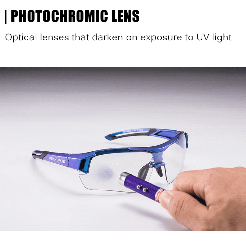 Очки ROCKBROS мужские/женские фотохромные спортивные солнцезащитные UV400 для горных