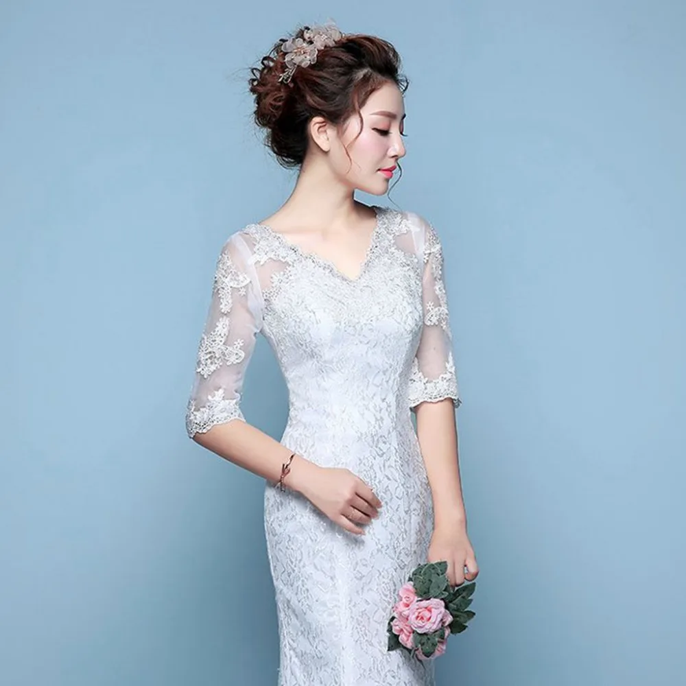Изысканное свадебное платье с юбкой-годе, 125