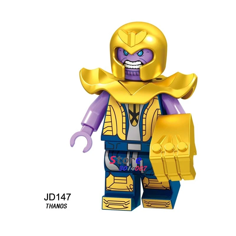 50pcs Thanos Captain America Marvel Avengers Infinity War Avengers Endgame Hawkeye Rocket Figure building block for children toy