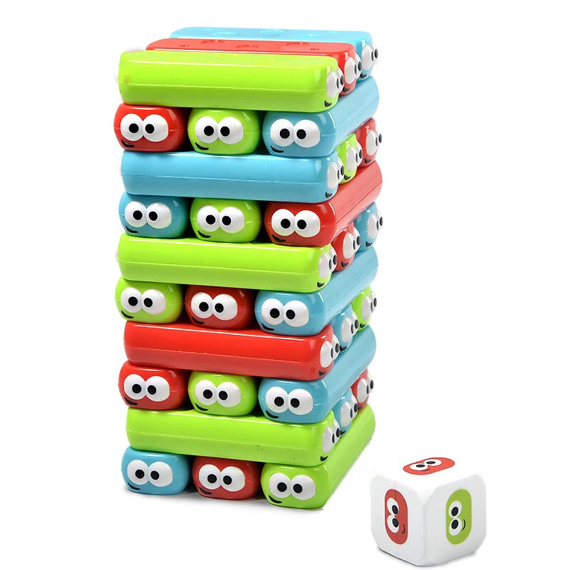 

Rainbow Stacker Plastic Educational Toy Funny Brick 3D Puzzles Montessori Jigsaw Birthday Present For Children