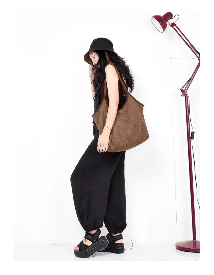 Оригинальная дизайнерская женская сумка из искусственной замши, тканевая сумка на заказ, короткая сумка, сумка на плечо, мягкая винтажная Повседневная Сумка-тоут