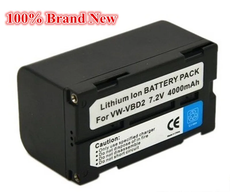 

4000mah 100% brand new Replacement Camera Battery For Panasonic VW-VBD1 VW-VBD2 VW-VBC1 VW-VBC2 VW-VBC3 VM-BPL13 VM-BPL27VW-B202