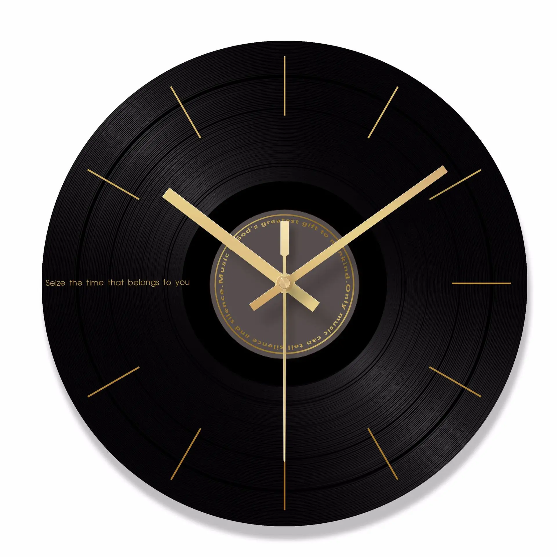 US $20.57 Creative Nordic Fashion Glass Wall Clock Record Silent Clock Home Office School Decoration Fun Gifts Dropshipping