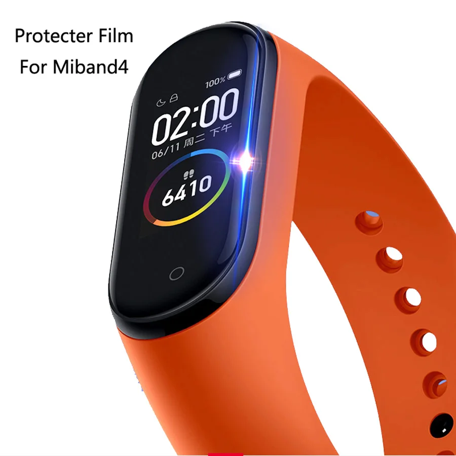 2 шт. mi Band 4 3 2 Защитная пленка для экрана Xiaomi mi Band 4 3 2 умный Браслет miband 4 3 пленка для браслета не закаленное стекло