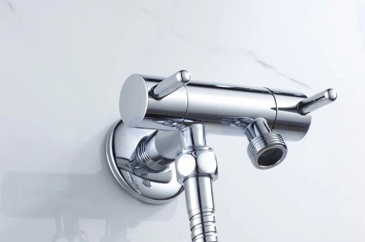 Медь многофункциональная Трехходовой угловой клапан в два из двойной клапан водяной клапан водопроводной воды стиральная машина