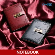 B6 Винтаж Бизнес Тетрадь с паролями, твердый переплет, замок Тетрадь