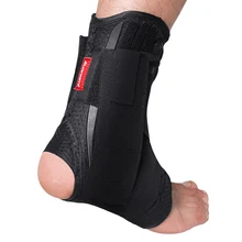 Kuangmi Ankle Support Brace Sports Foot Stabilizer Orthosis Adjustable Ankle Straps Pad Breathable Football Ankle Sock Protector