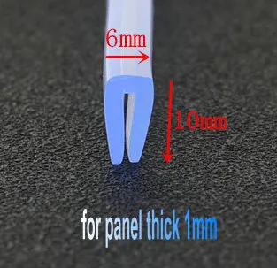 0,5 мм-8 мм толстые панели лист ПВХ U полосы Край Щит Encloser связанные стекло металл дерево автомобиля уплотнения Прозрачный - Цвет: same as the pic