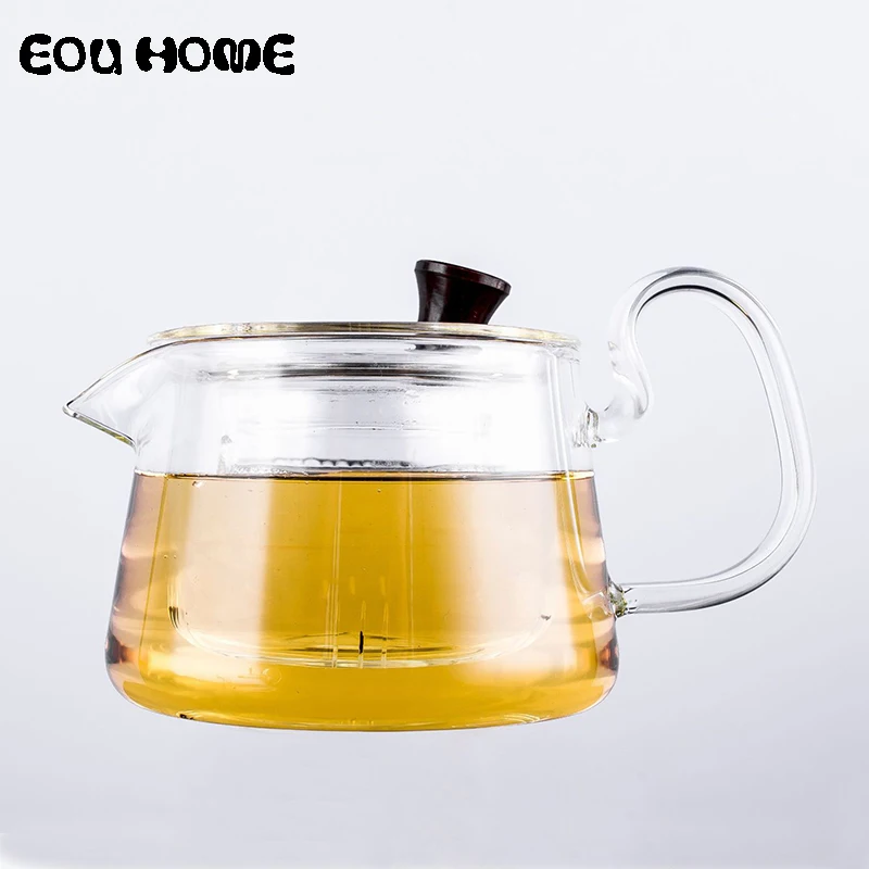 

1Pce High quality Heat Resistant Heatable Glass Teapots Chinese kung fu Tea Set Puer Kettle Coffee Glass Maker Office Tea Pot