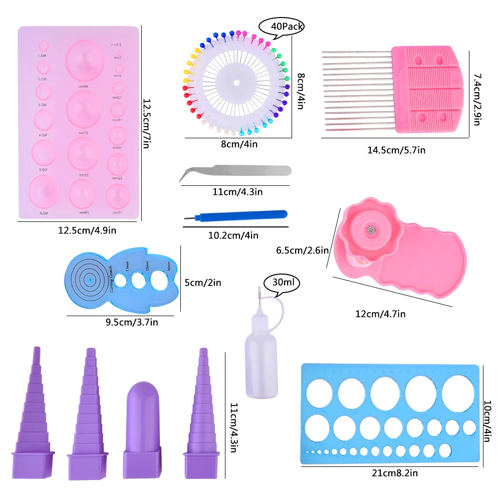 Бумажный Набор для квиллинга, Бумажный шаблон, инструменты для квиллинга, стартовый набор, доска, бумажная форма для рукоделия, скрапбук, ручная работа, открытка, подарок на год