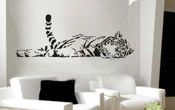 

Animal tiger relaxing wall sticker waterproof home decal decor
